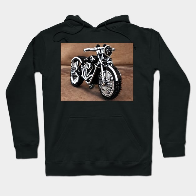 Harley-Davidson bob black Hoodie by Updated_desi